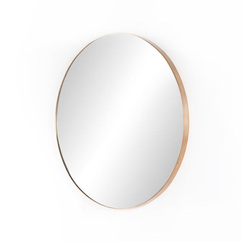 Georgina Round Mirror - Polished Brass