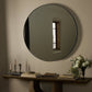 Georgina Round Mirror - Iron Matte Black