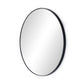 Georgina Round Mirror - Iron Matte Black