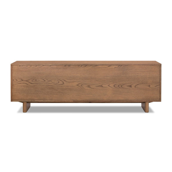 Posada Media Console - Amber Oak Veneer