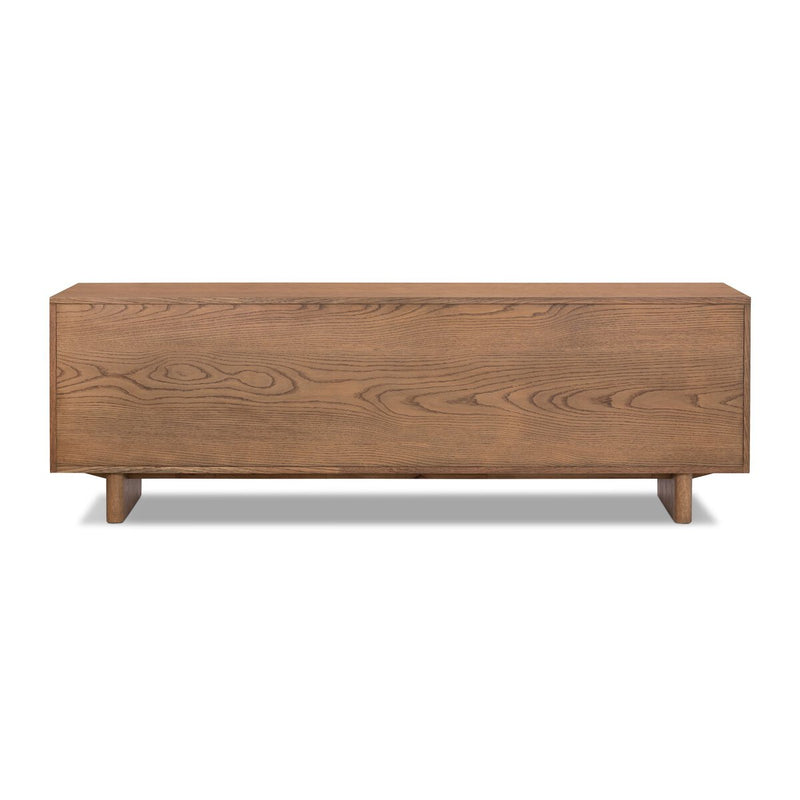 Posada Media Console - Amber Oak Veneer
