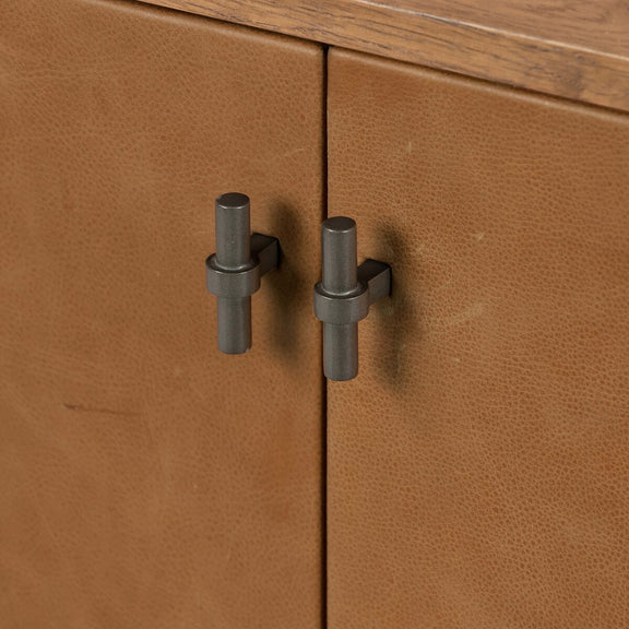 Posada Media Console - Amber Oak Veneer