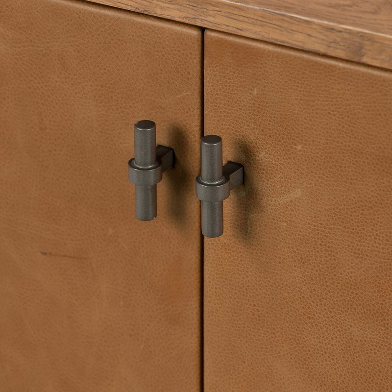 Posada Media Console - Amber Oak Veneer