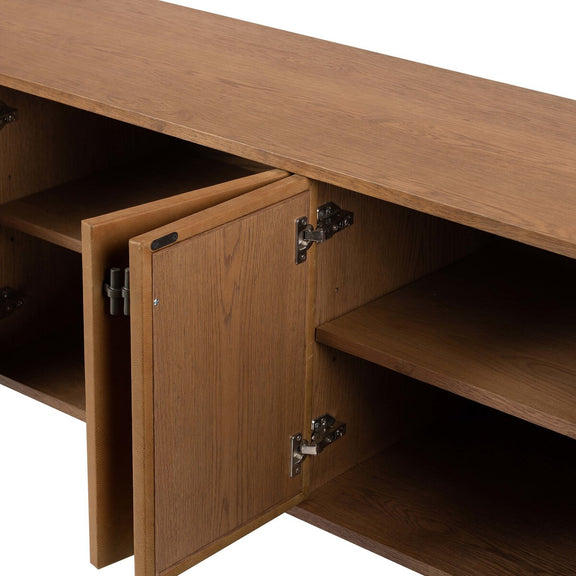 Posada Media Console - Amber Oak Veneer
