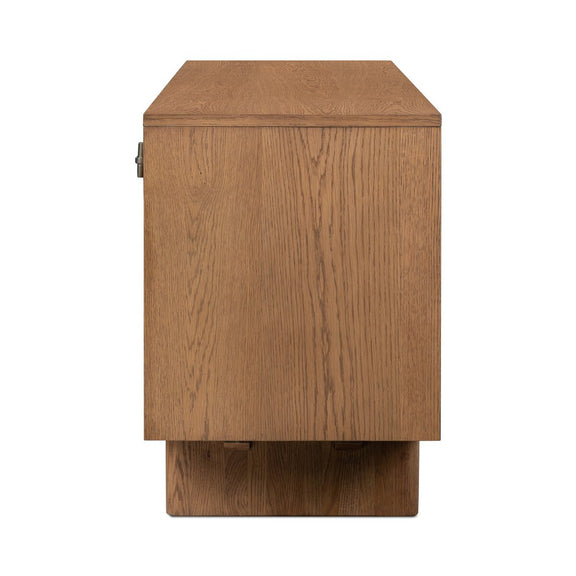 Posada Media Console - Amber Oak Veneer