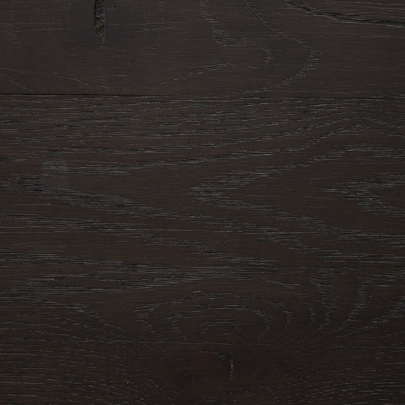 Posada Media Console - Worn Black Oak Veneer