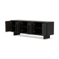 Posada Media Console - Worn Black Oak Veneer