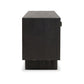 Posada Media Console - Worn Black Oak Veneer
