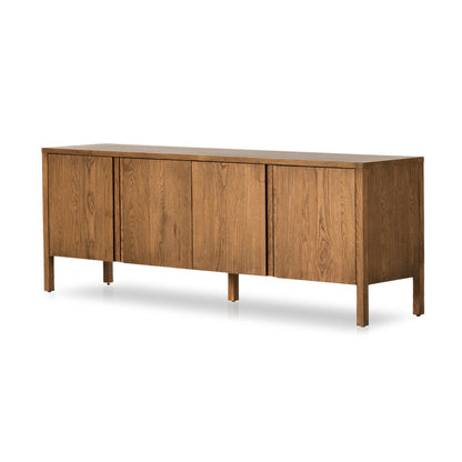 Riggs Media Console - Amber Oak