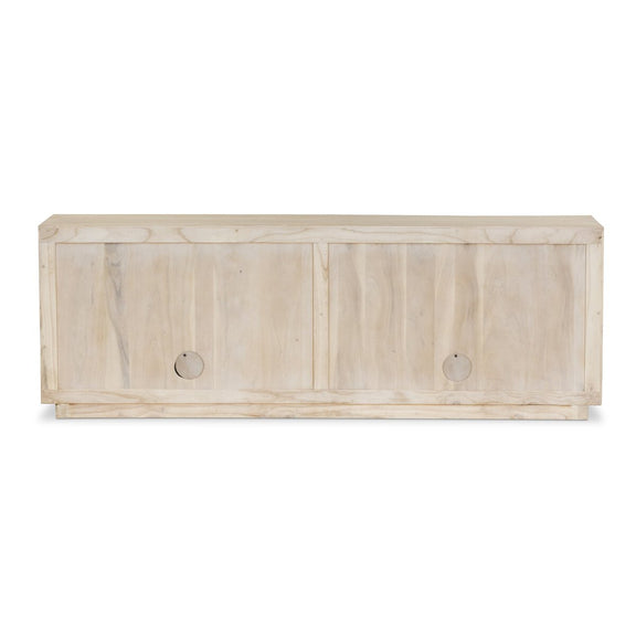 Tussac Media Console - Natural White Neem