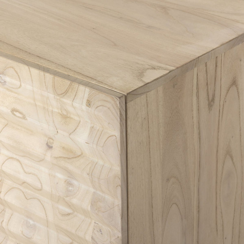 Tussac Media Console - Natural White Neem