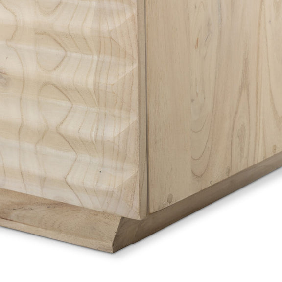 Tussac Media Console - Natural White Neem