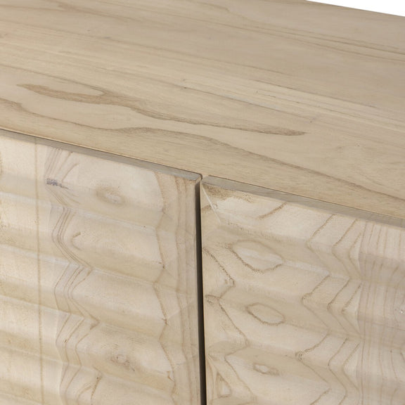 Tussac Media Console - Natural White Neem