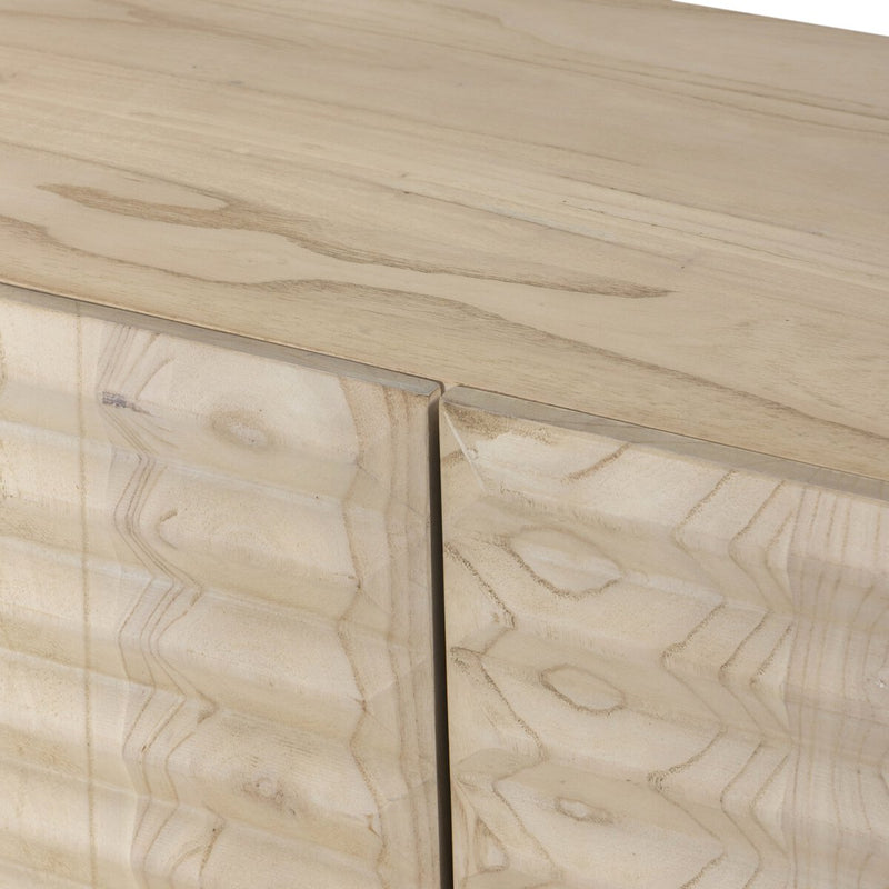Tussac Media Console - Natural White Neem