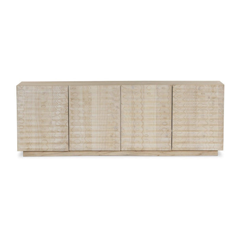 Tussac Media Console - Natural White Neem