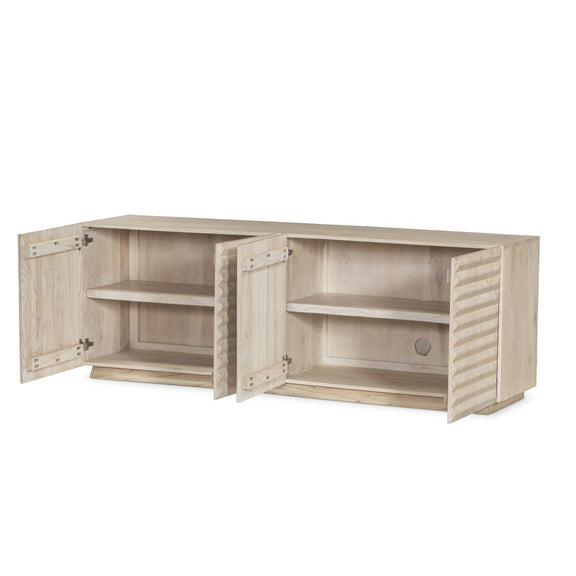 Tussac Media Console - Natural White Neem