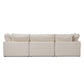 Stevie 3-Piece Sectional - Crypton Nomad Snow