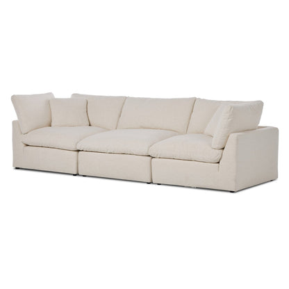 Stevie 3-Piece Sectional - Crypton Nomad Snow