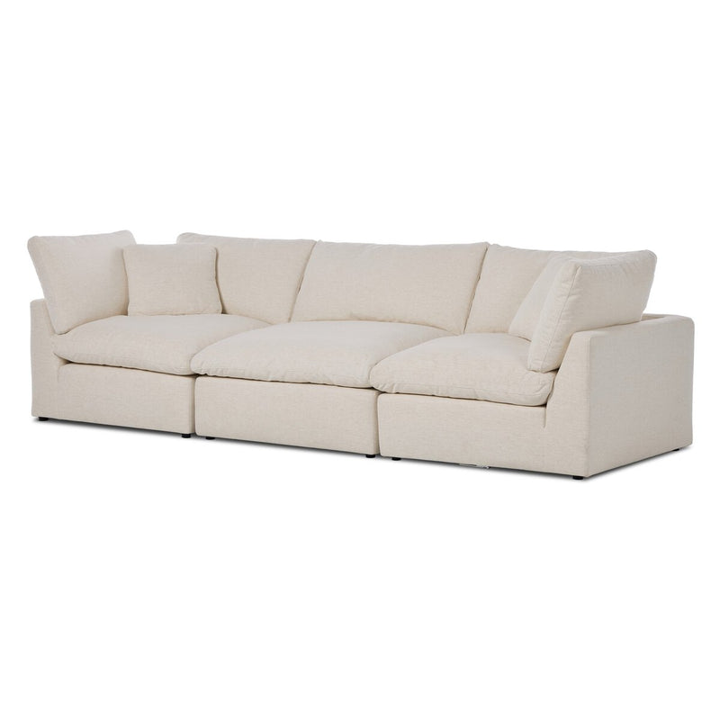 Stevie 3-Piece Sectional - Crypton Nomad Snow