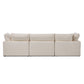 Stevie 3-Piece Sectional - Crypton Nomad Snow