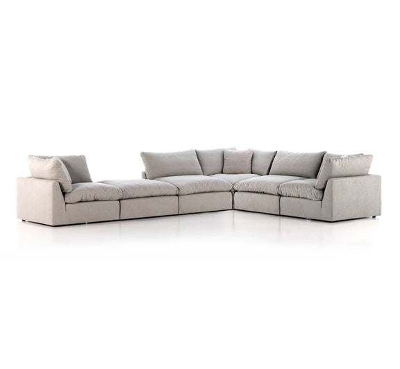 Stevie 5-Piece Sectional - Destin Flannel