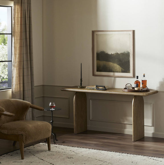 Sorrento Console Table - Aged Drift Mindi