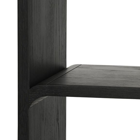 Risa Bookcase - Brushed Ebony Oak Veneer