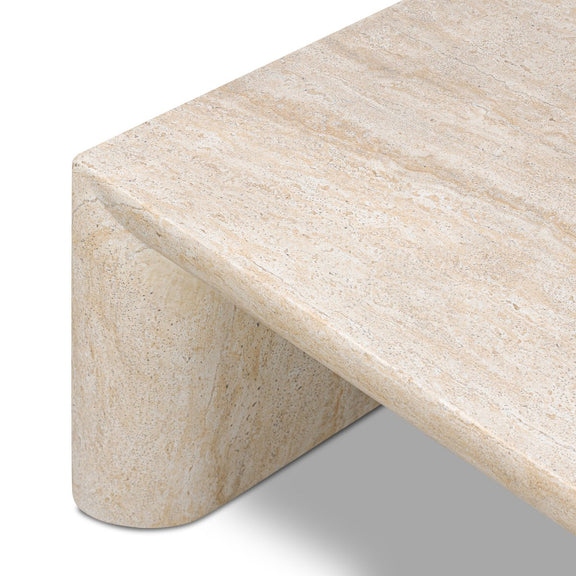 Brad Coffee Table - Faux Travertine