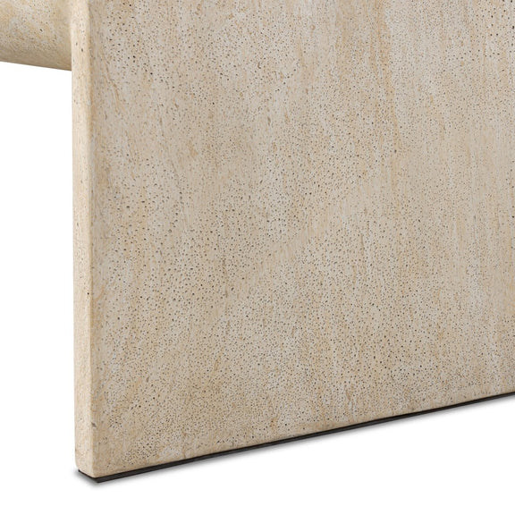 Brad Coffee Table - Faux Travertine