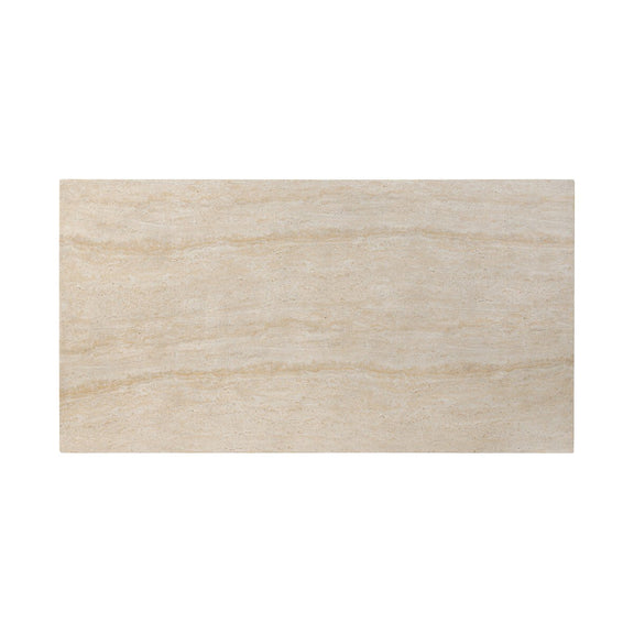 Brad Coffee Table - Faux Travertine