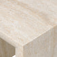 Brad End Table - Faux Travertine