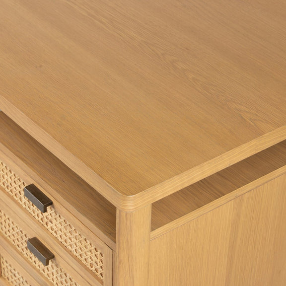 Westlake Executive Desk - Natural Circle Cane