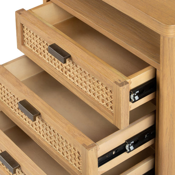 Westlake Executive Desk - Natural Circle Cane