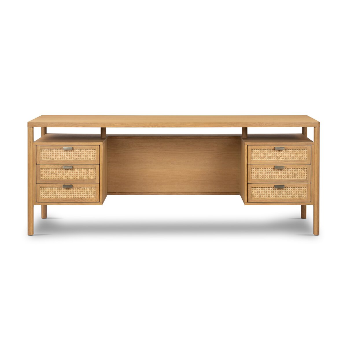 Westlake Executive Desk - Natural Circle Cane