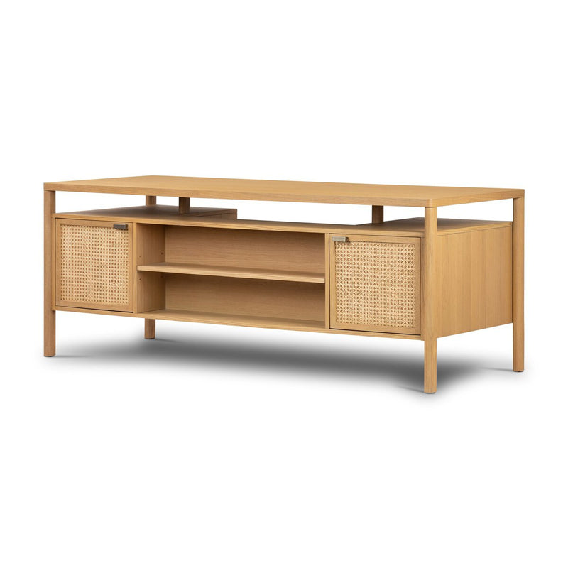 Westlake Executive Desk - Natural Circle Cane