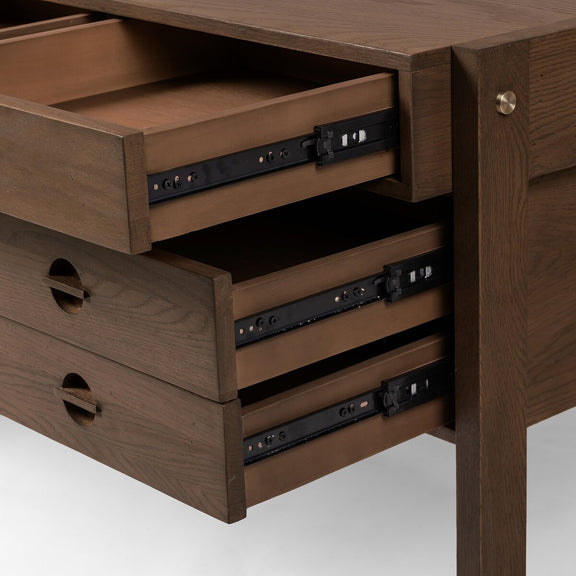 Oakley Desk - Dark Toasted Oak