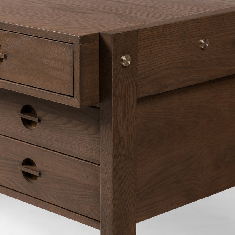 Oakley Desk - Dark Toasted Oak