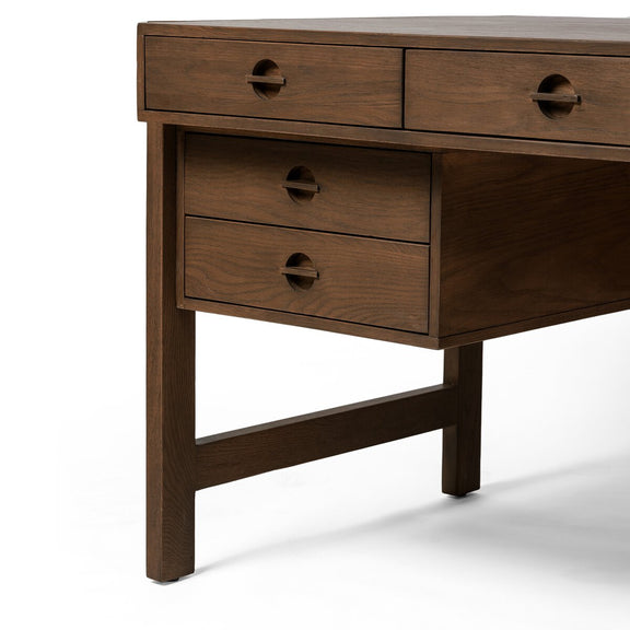Oakley Desk - Dark Toasted Oak