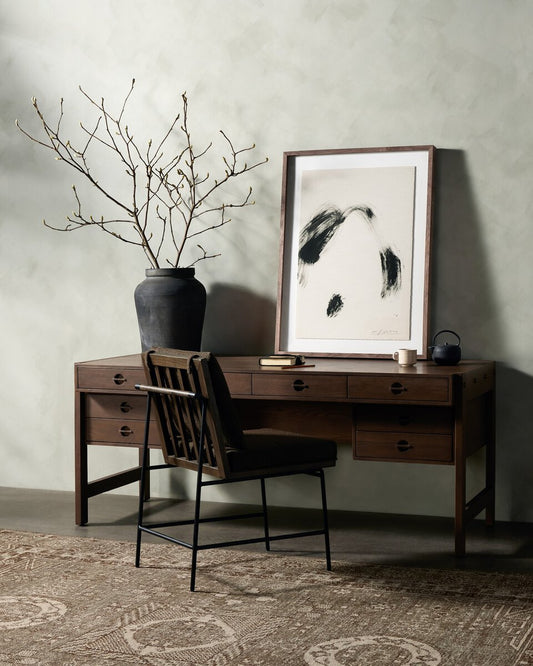 Oakley Desk - Dark Toasted Oak
