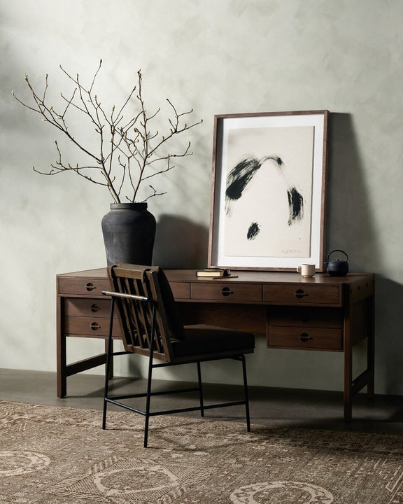 Oakley Desk - Dark Toasted Oak
