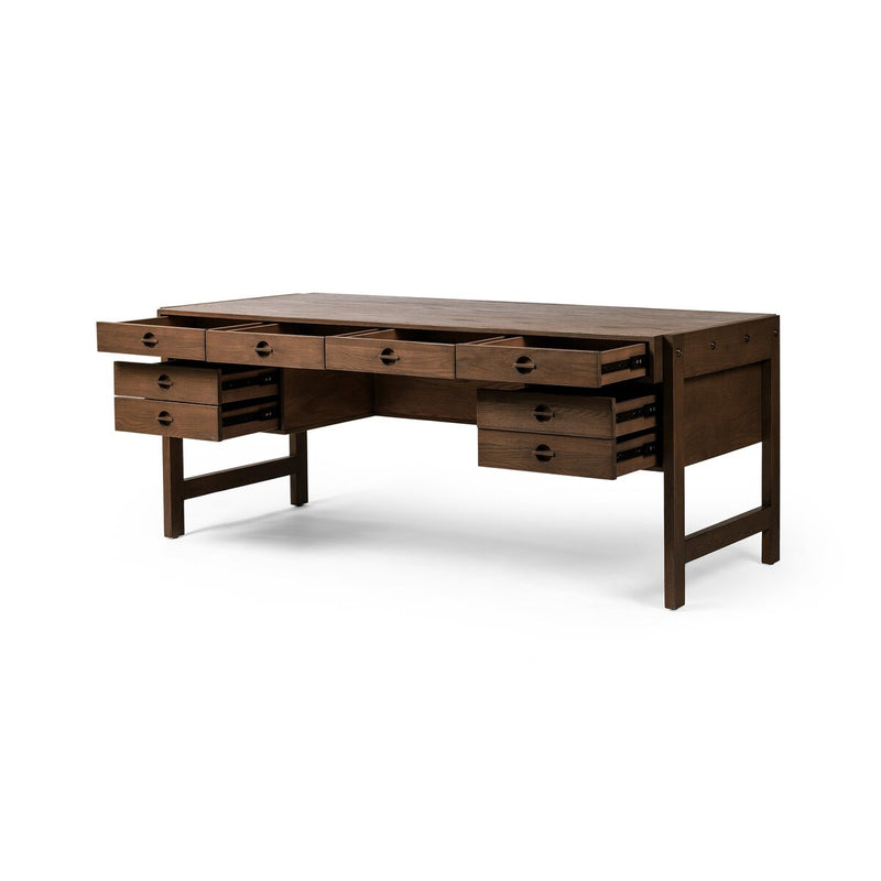 Oakley Desk - Dark Toasted Oak
