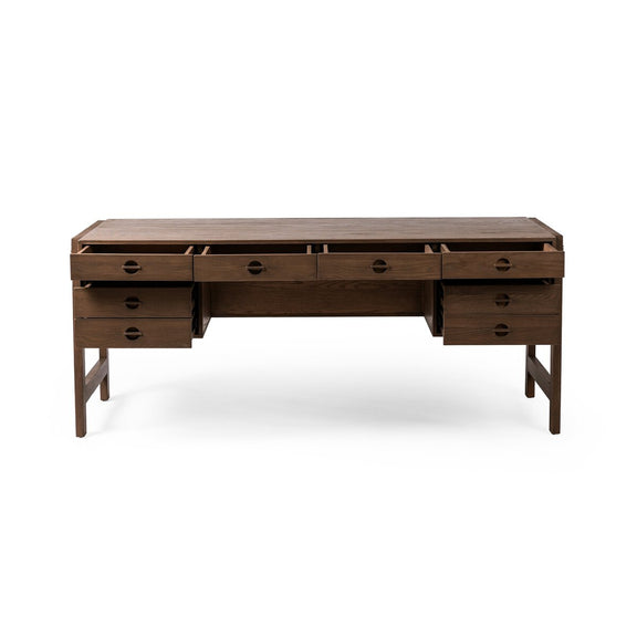 Oakley Desk - Dark Toasted Oak