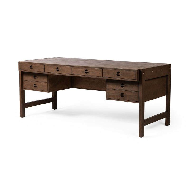Oakley Desk - Dark Toasted Oak