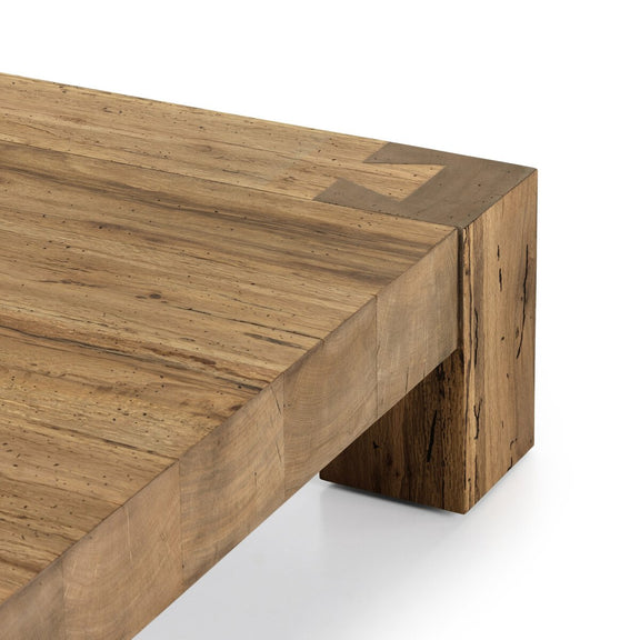 Abaso Coffee Table - Rustic Wormwood Oak