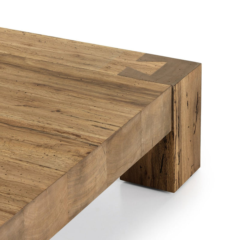 Abaso Coffee Table - Rustic Wormwood Oak