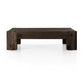 Abaso Coffee Table - Ebony Rustic Wormwood Oak