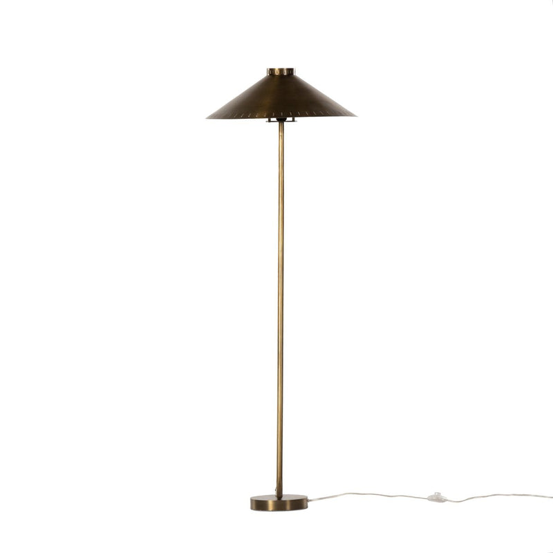 Egon Floor Lamp - Antique Brass Iron