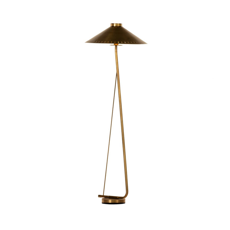 Egon Floor Lamp - Antique Brass Iron