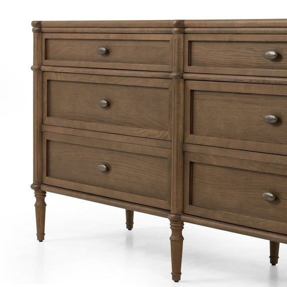 Toulouse 6 Drawer Dresser - Toasted Oak