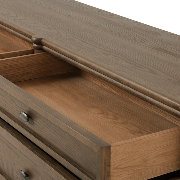 Toulouse 6 Drawer Dresser - Toasted Oak